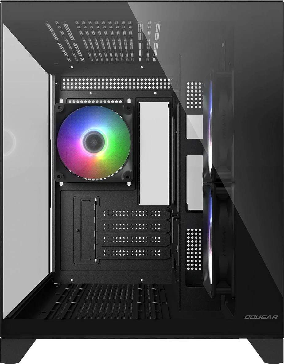 Kasë Cougar FV150 ARGB Mini Tower, micro ATX/Mini-ITX, xham i temperuar, e zezë