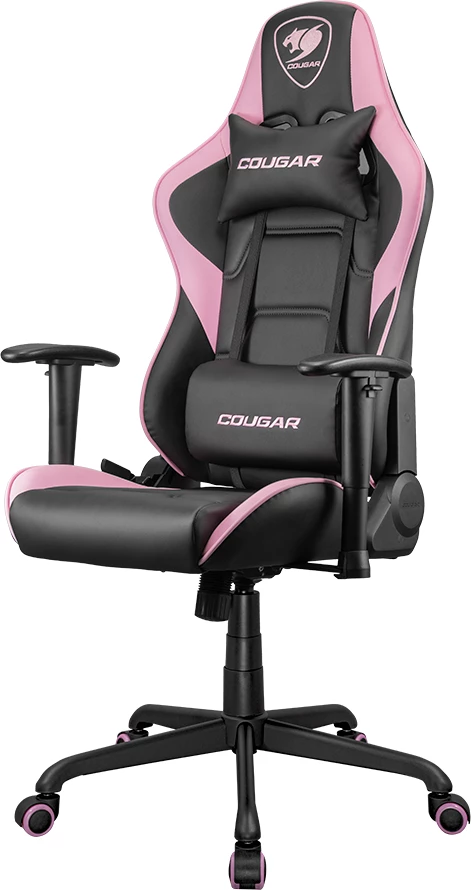 Karrige gaming COUGAR Armor Elite EVA, mbështetëse duarsh 2D, pjerrësi 160°, deri 120 kg, rozë