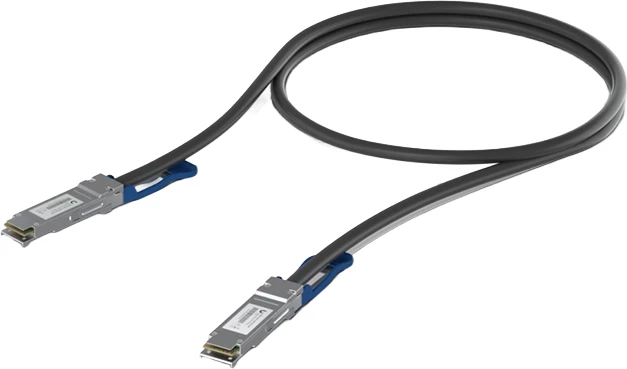 Kabllo Direct Attach QSFP28, 100 Gbps, 0.5m, e zezë