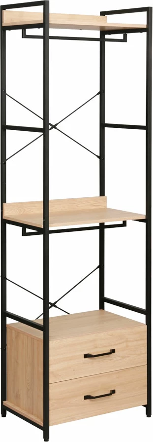 Dollap Xenia, natyral e zi, 60x40x200