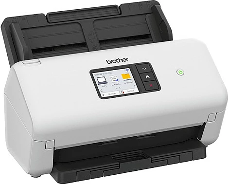 Skaner dokumentesh Brother ADS-4550W, ADF 60 fletë, duplex, Wi‑Fi/Ethernet, 35 ppm, i bardhë