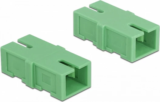 Kupler fibër optike DeLOCK SC Simplex femër-femër, 4 copë, i gjelbër