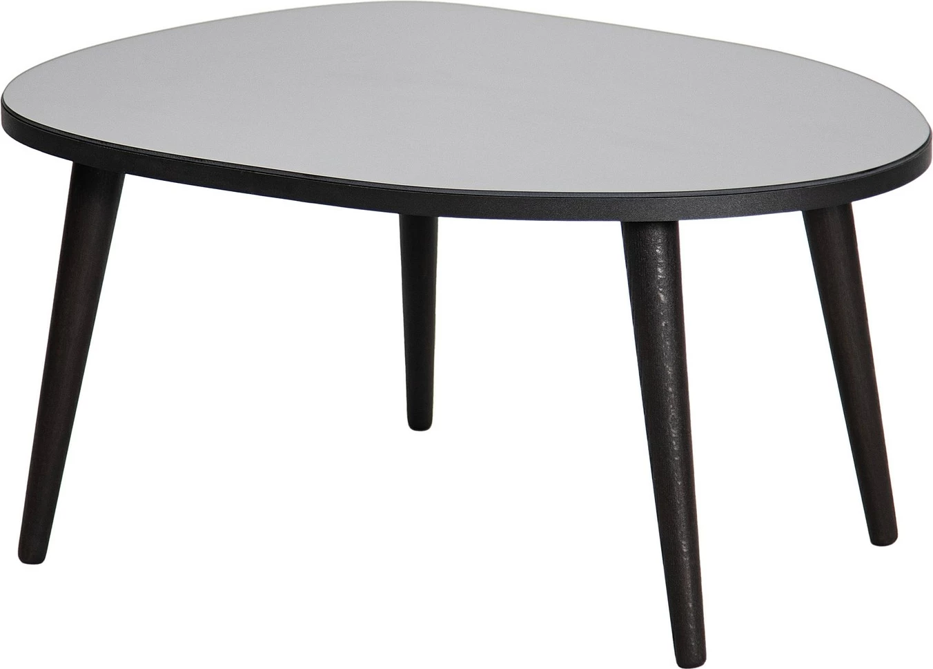 Tavolinë e ulët Hanah Home, Gusto, e zezë, fume