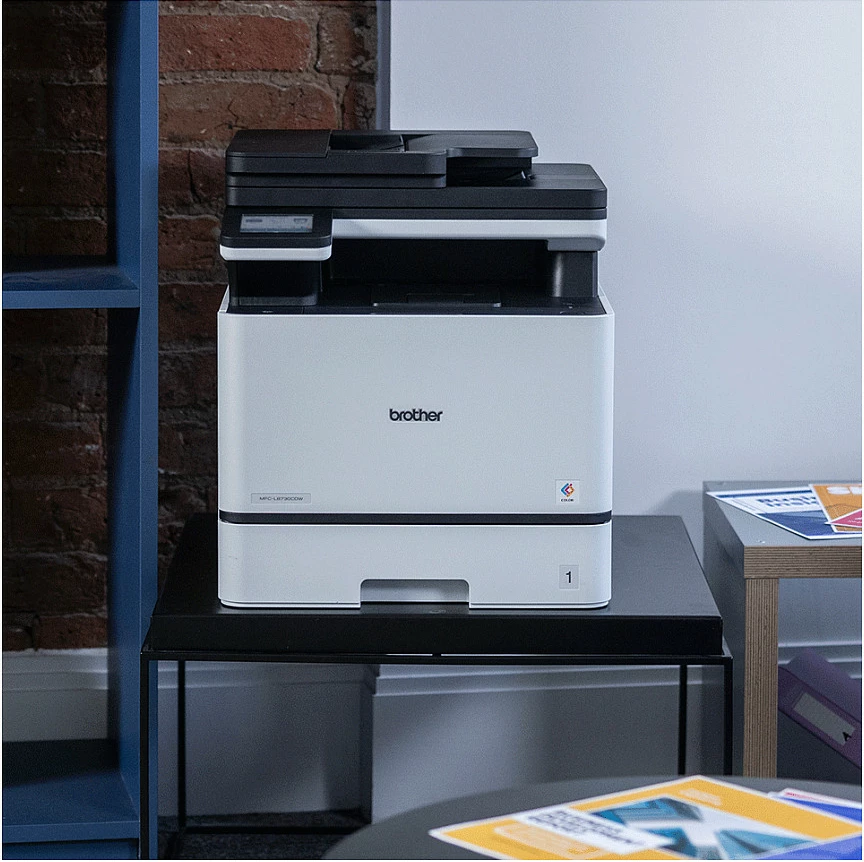 Printer multifunksional Brother MFC-L8730CDW, laser me ngjyra, A4, duplex, ADF 80 fletë, touch, gri