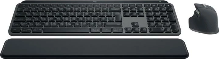 Set tastierë dhe maus Logitech MX Keys S Combo 920-011606, wireless Bluetooth, me palm rest, e zezë/graphite, set 2-në-1