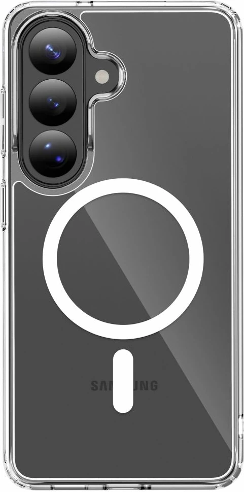 Mbështjellës Tech-Protect FlexAir Hybrid MagSafe për Samsung Galaxy S26+ TPU+PC, unazë magnetike, Transparent, 1 copë