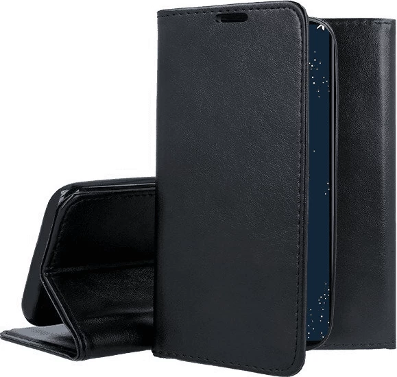 Mbështjellës flip HAVANA Premium 24014 për Xiaomi Redmi A3, PU lëkurë, me magnet, me xhep karte, me stand, i zi