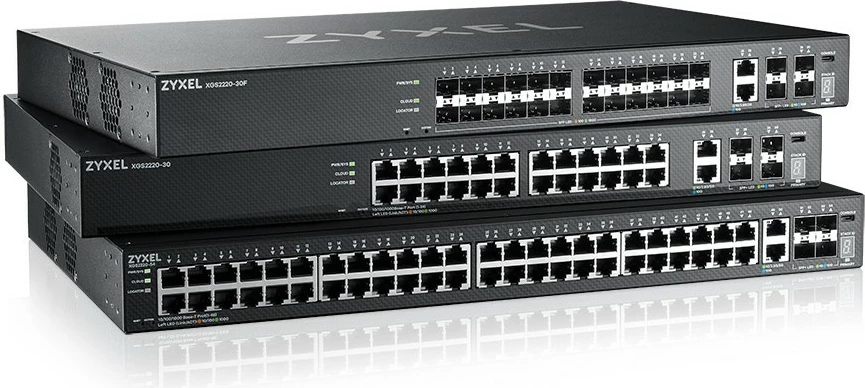 Switch Zyxel XGS2220-30, i menaxhuar, L3, Gigabit Ethernet, montim në rack