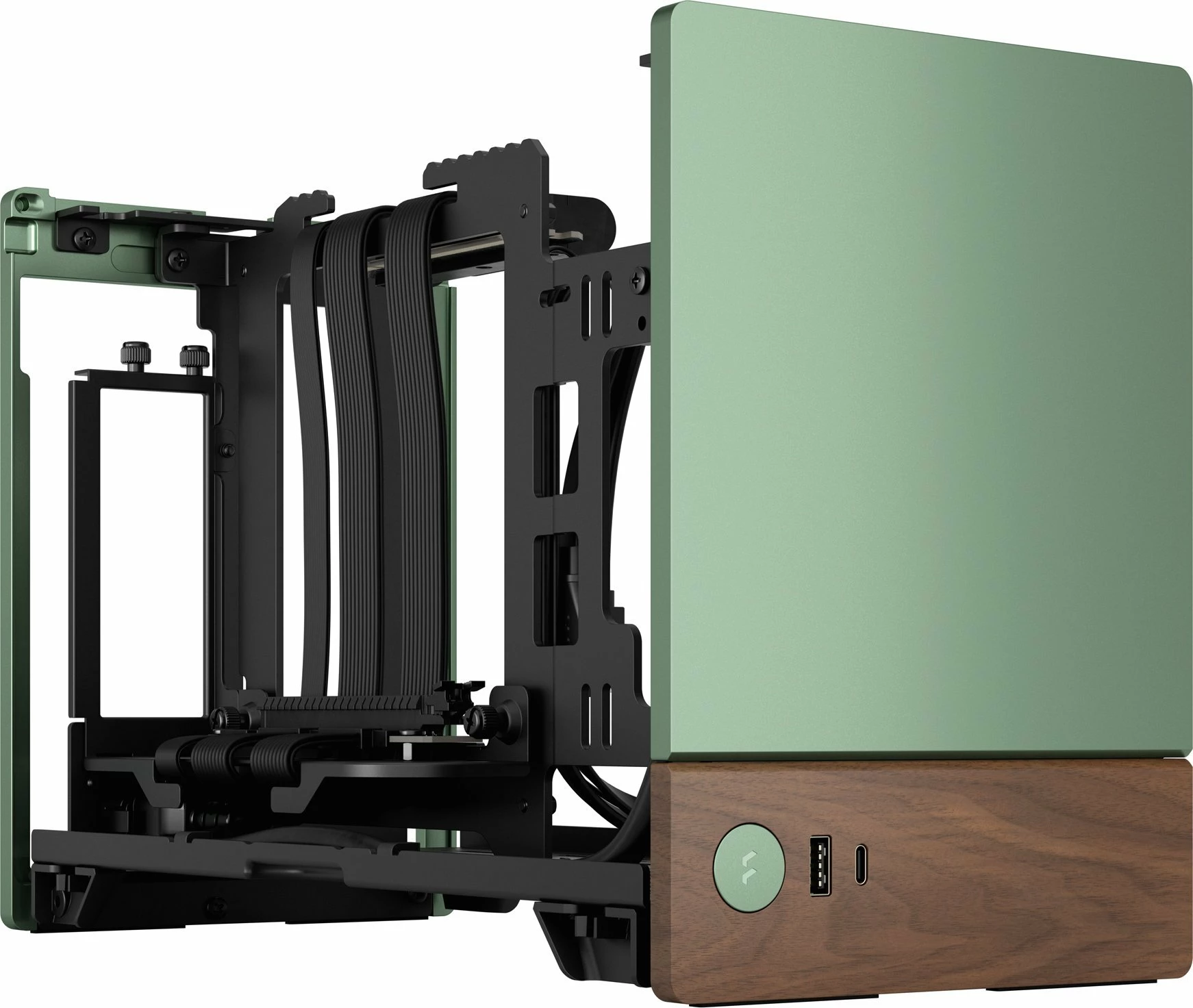Kasë Fractal Design Terra FD-C-TER1N-03 Mini-ITX SFF, USB-C, pa PSU, jeshile