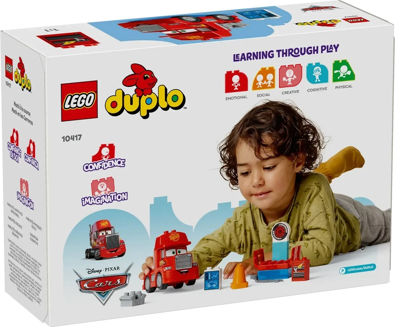 Set LEGO DUPLO Mack te Gara, 14 pjesë, Kuq