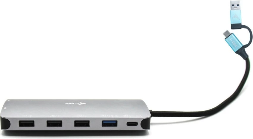 i-Tec Nano Dock - docking station - USB 3.0 / USB4 / Thunderbolt 4 - VGA, 2 x HDMI - GigE
