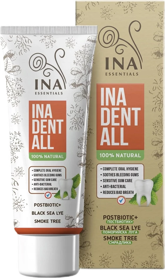 Pasta dhëmbësh INA ESSENTIALS Dent-All Natural Fluoride-Free 75ml