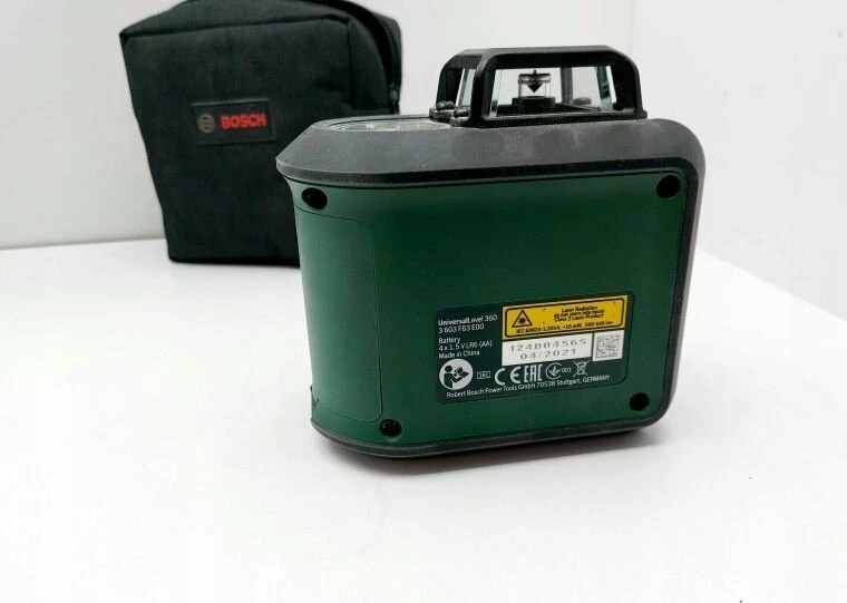 Laser nivelues Bosch UniversalLevel 360, rreze 24 m, set me tripod TT150UNI, gjelbër/zi