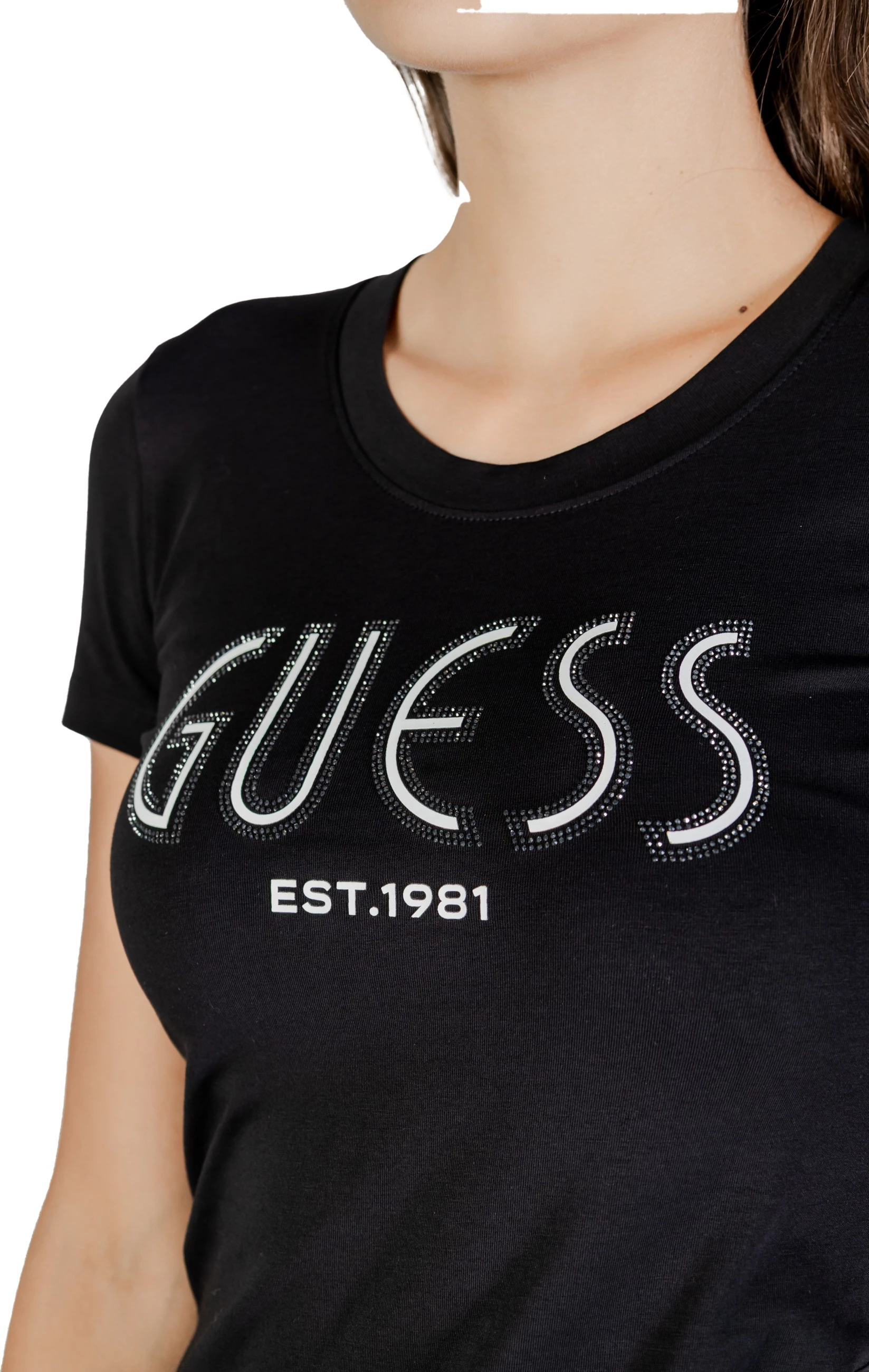 Maicë për femra Guess W5YI05 J1314, e zezë [Madhësia: S]