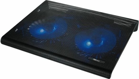 Ftohës për laptop Trust Azul 20104, deri 17.3", 2x120mm, USB, me drita LED, i zi