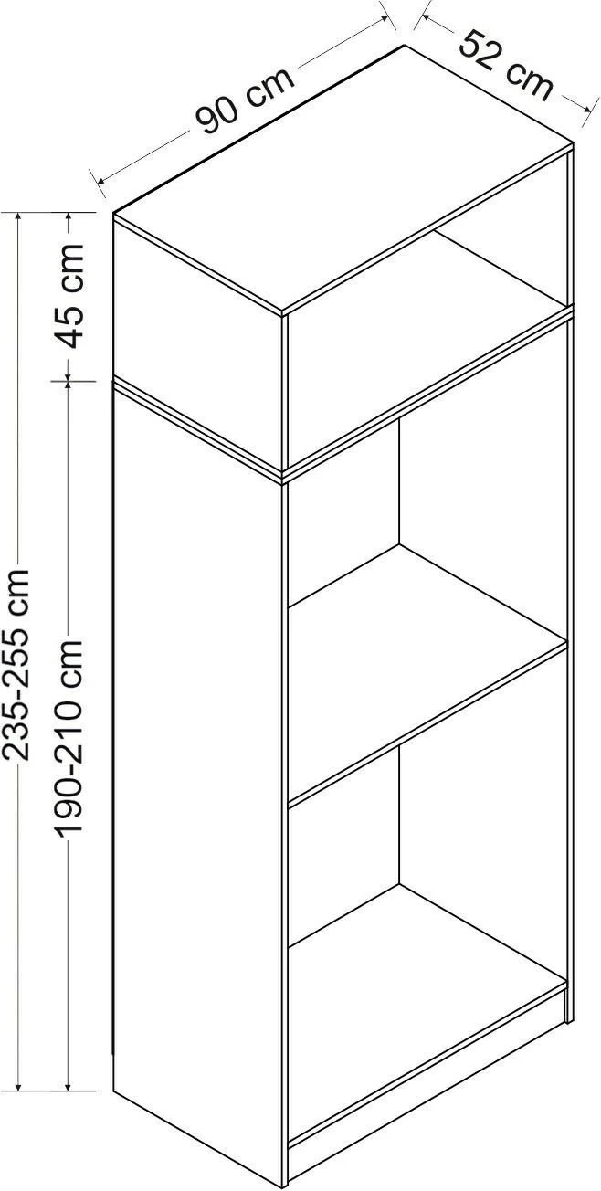 Dollap Skye Decor, ngjyrë e bardhë, 2242