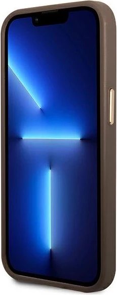 Mbështjellës Guess GUHCP14MHG4SHW për iPhone 14 Plus 6.7", 4G Vintage Gold Logo, Kafe