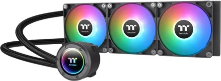Ftohës uji AIO Thermaltake TH360 ARGB Sync V2 (CL-W362-PL12SW-A), radiator 360 mm, 3x120 mm fan ARGB, i zi