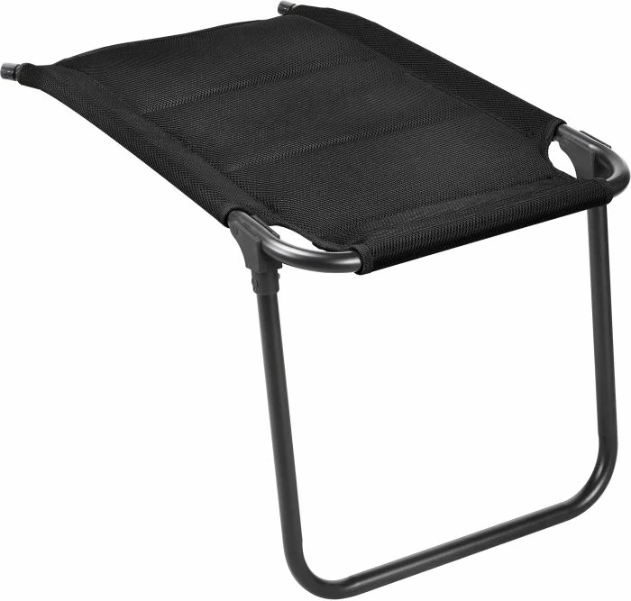 Mbështetëse këmbësh BRUNNER Skye 0404064N.C09, kornizë alumini, pëlhurë Syntex Plus, 48 x 60/75 cm, e zezë