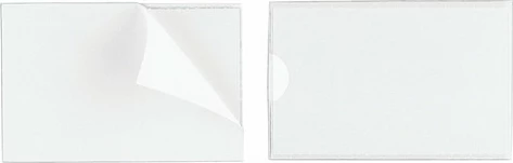 Xhep vetëngjitës Durable Pocketfix 57x90mm, PVC transparent, 10 copë