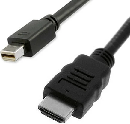 Kabl VALUE Mini DisplayPort në HDMI MINIDP-HDTV1M, 1 m, e zezë
