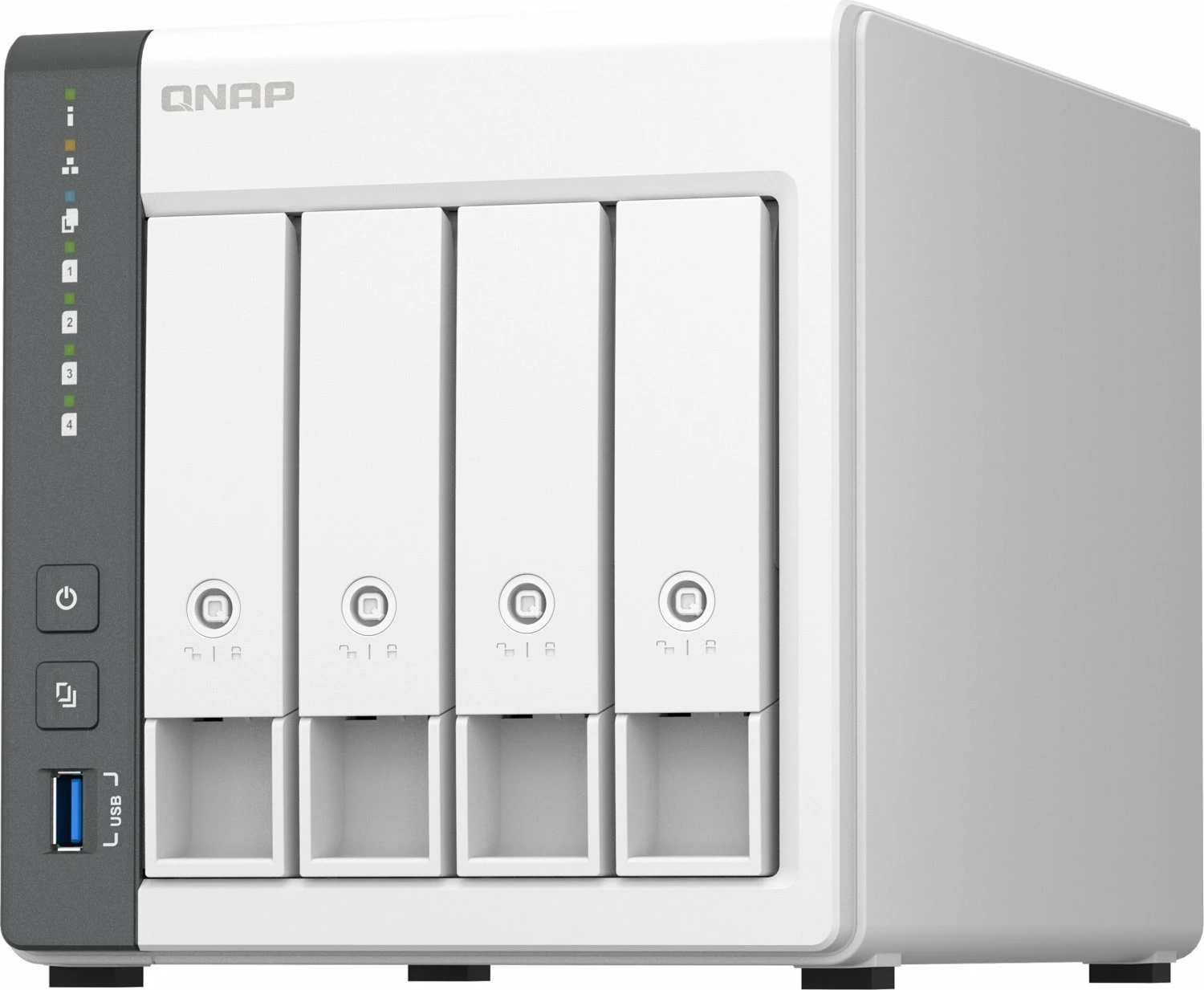Server NAS Qnap TS-433-4G, 4-bay, 4GB RAM, 2.5GbE, i bardhë
