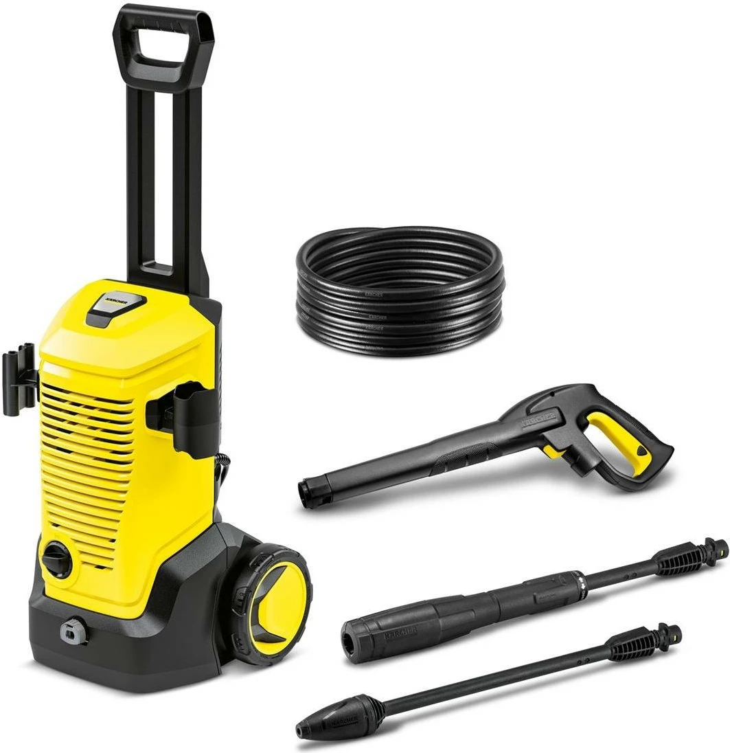 Pastrues me presion, Karcher K 5 (1.679-600.0), 145 bar, 2100 W, 500 l/h, zorrë 8 m, verdhë/zi