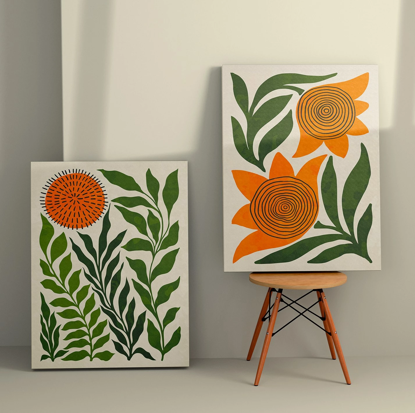 Pikturë dekorative në kanavacë (2 copë), Wallity, 2KNV4367, 70x100cm
