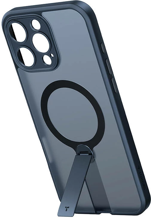 Mbështjellës Torras Pstand Spin për iPhone 16 Pro, i zi