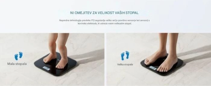 Peshore smart personale RENPHO Elis Solar 2, Bluetooth (BLE), 180 kg, 28x28x2.3 cm, e zezë