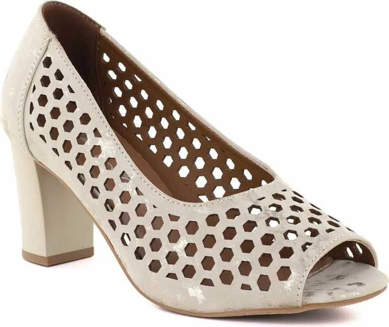 Këpucë me takë për femra Jezzi ASA283-7, bezhë