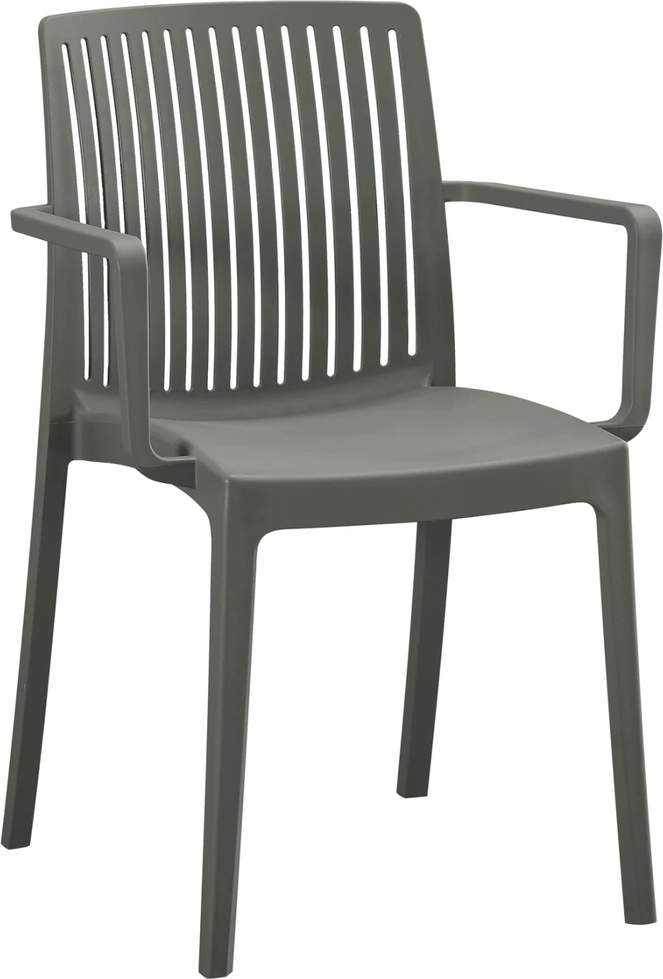 Karrige polipropileni IDA FH6127.04, ulli i errët, 41,3x54,2x81,8H cm