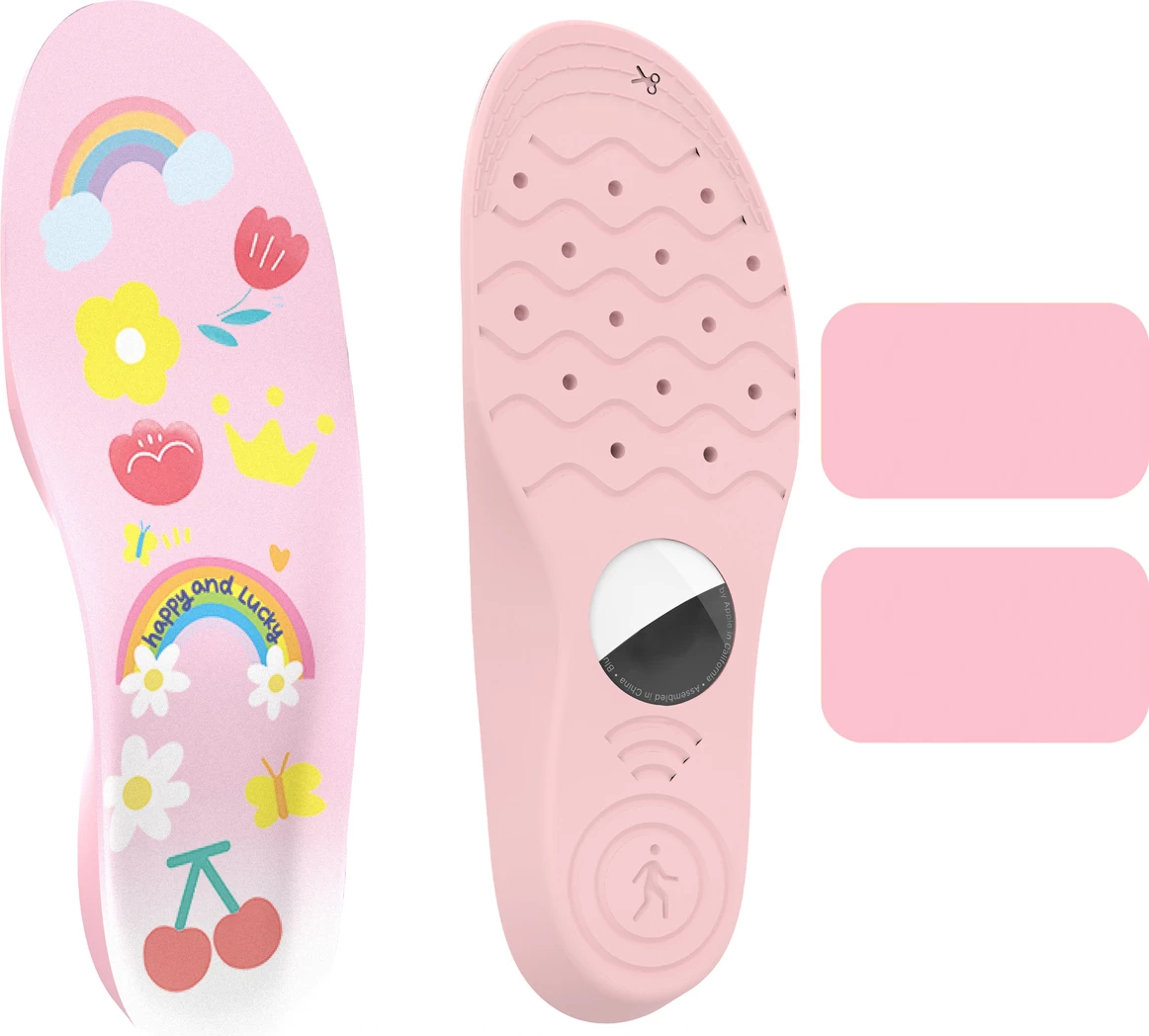 Shtroja këpucësh me mbajtëse për AirTag, Hurtel EA-59-01, 155–170 mm, për Apple AirTag, rozë