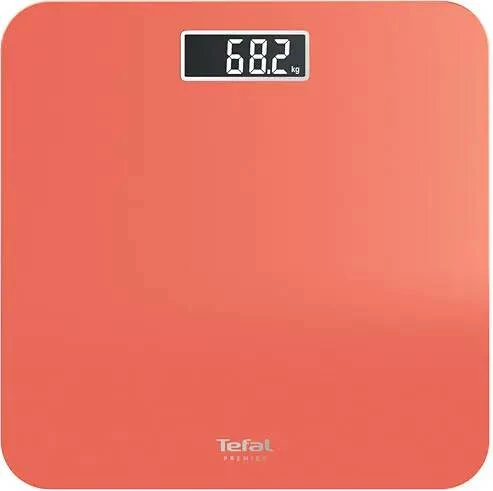 Peshore personale, Tefal, Premiss PP1803V0, kapacitet 160 kg, ekran LCD, xham i temperuar, portokalli