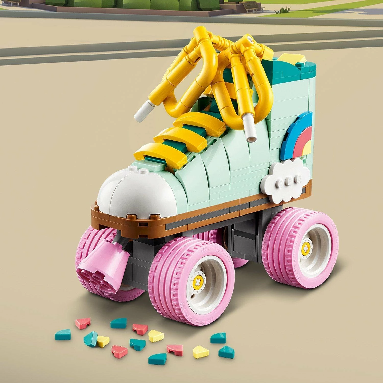 Set LEGO Creator 31148 Retro Scooter, 342 copë, 3-në-1, shumëngjyrësh