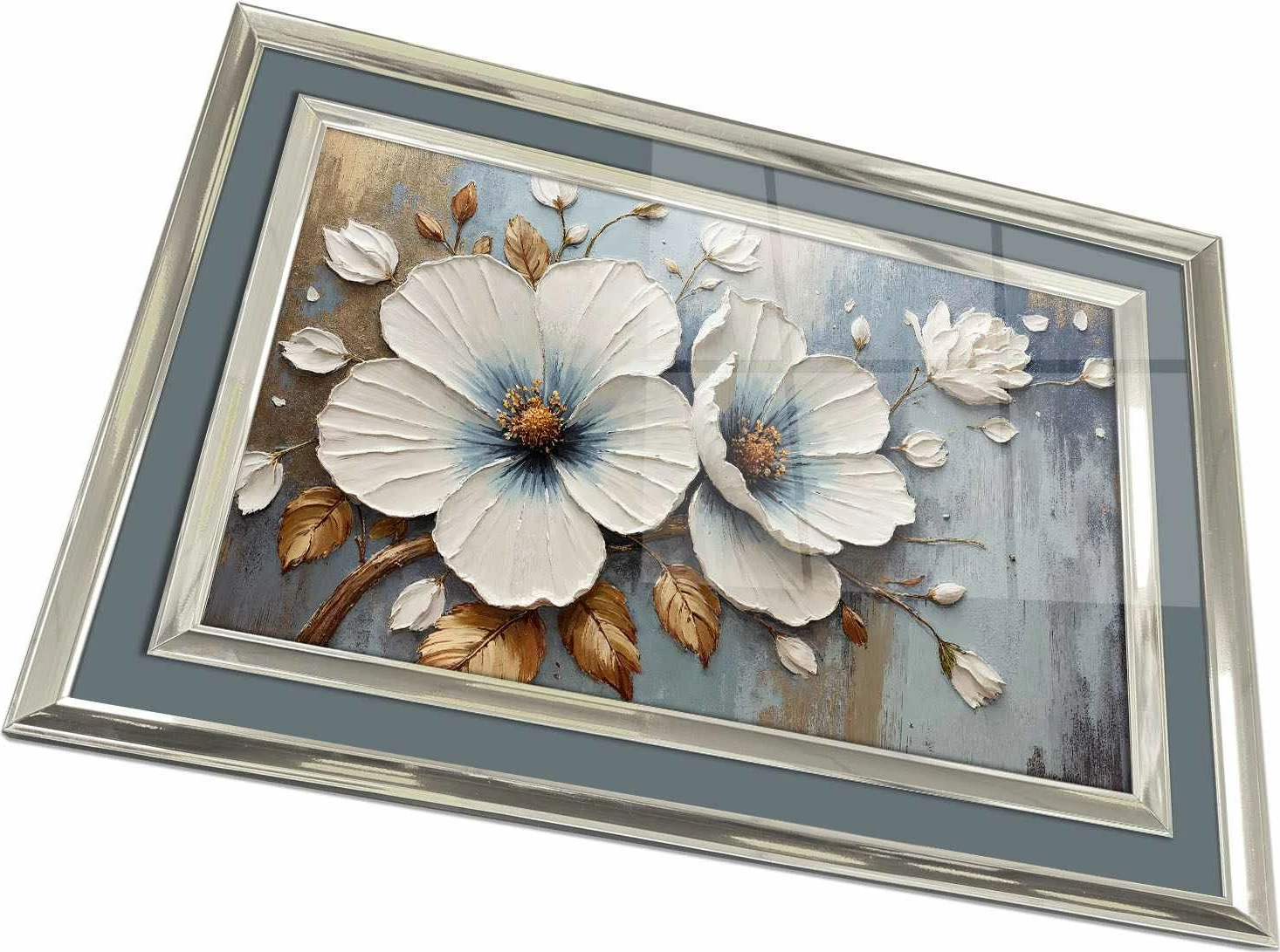 Pikturë dekorative me kornizë, Wallity, 4363Kromgumusct - 019, shumëngjyrëshe, 43x65cm