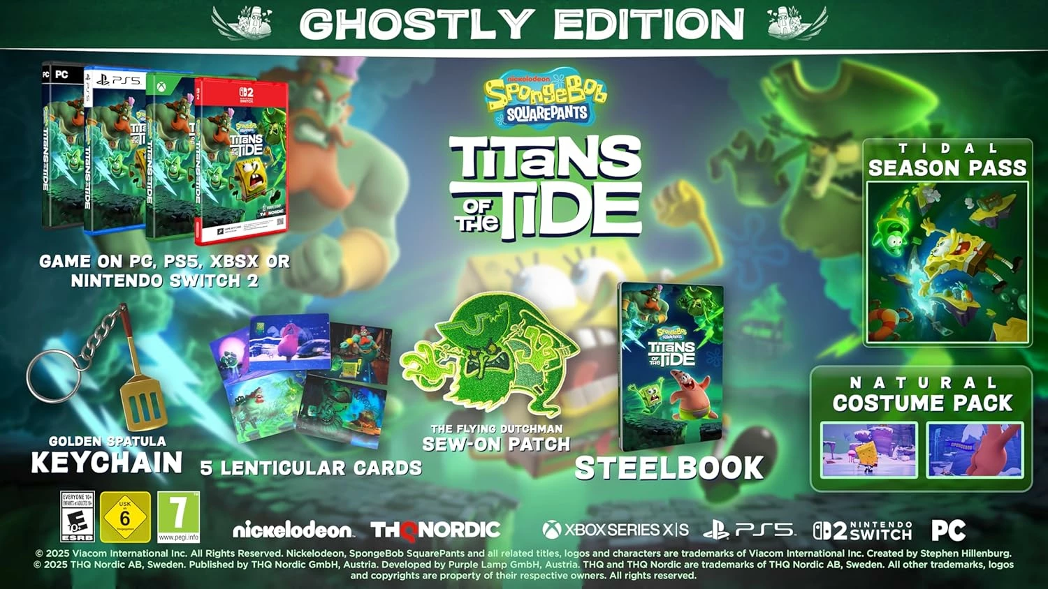 Lojë për PC THQ Nordic SpongeBob SquarePants: Titans of the Tide – Ghostly Edition, Collector's Edition