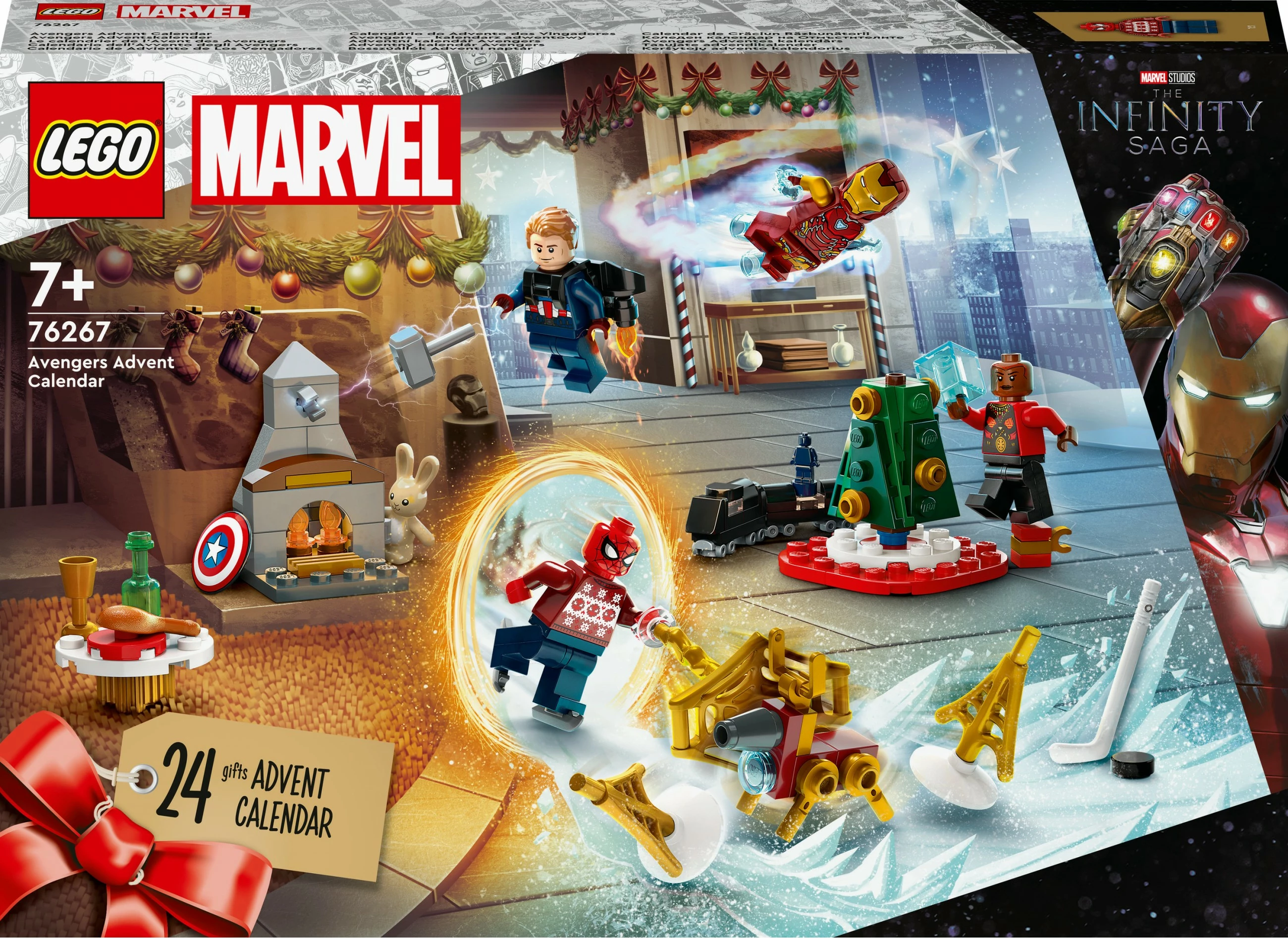 Set ndërtimi LEGO Marvel 76267, Advent Calendar, multikolor
