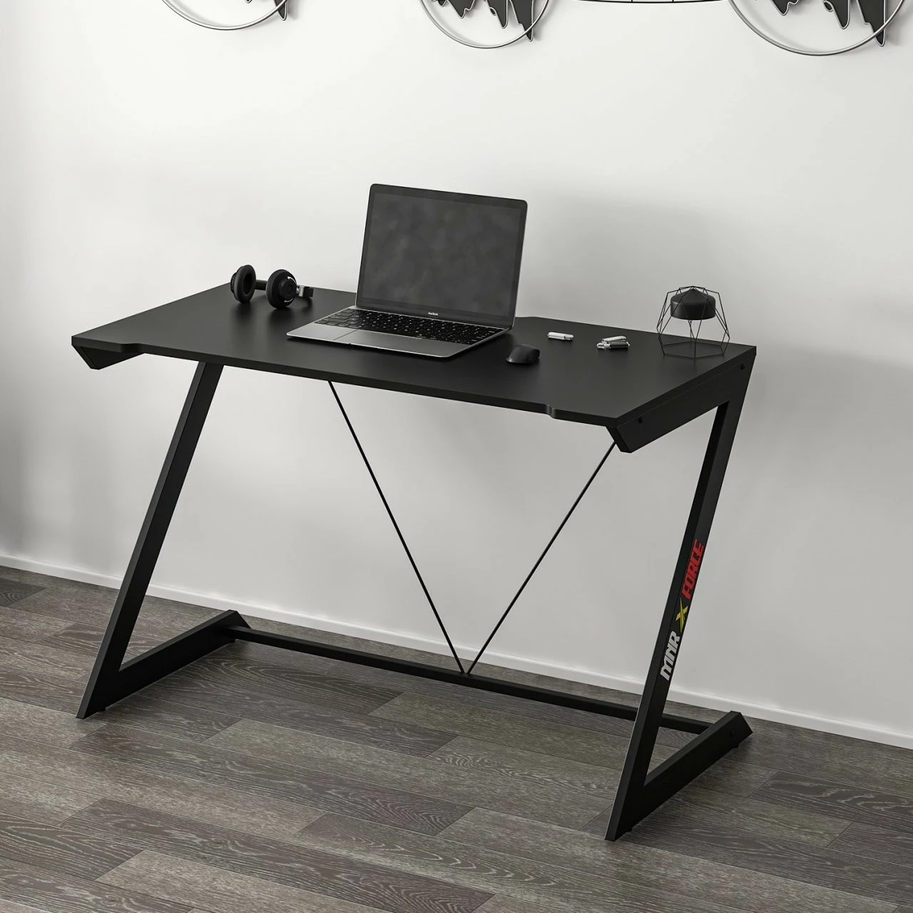 Tavolinë gaming Skye Decor, e zezë