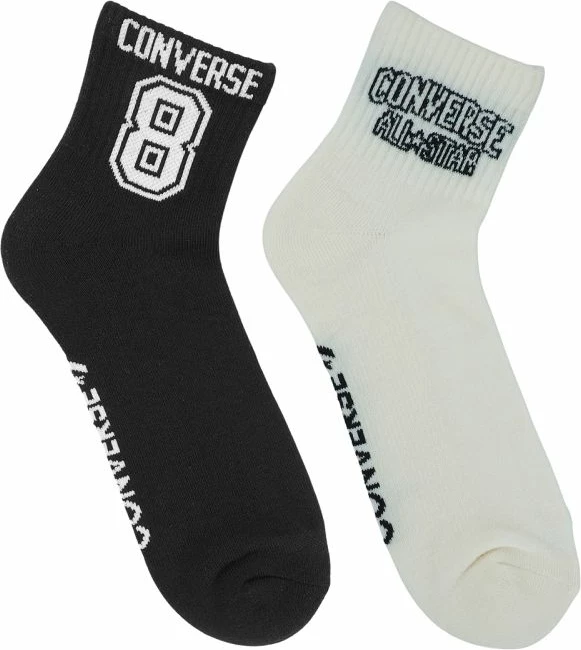 Çorape Converse, të bardha dhe të zeza