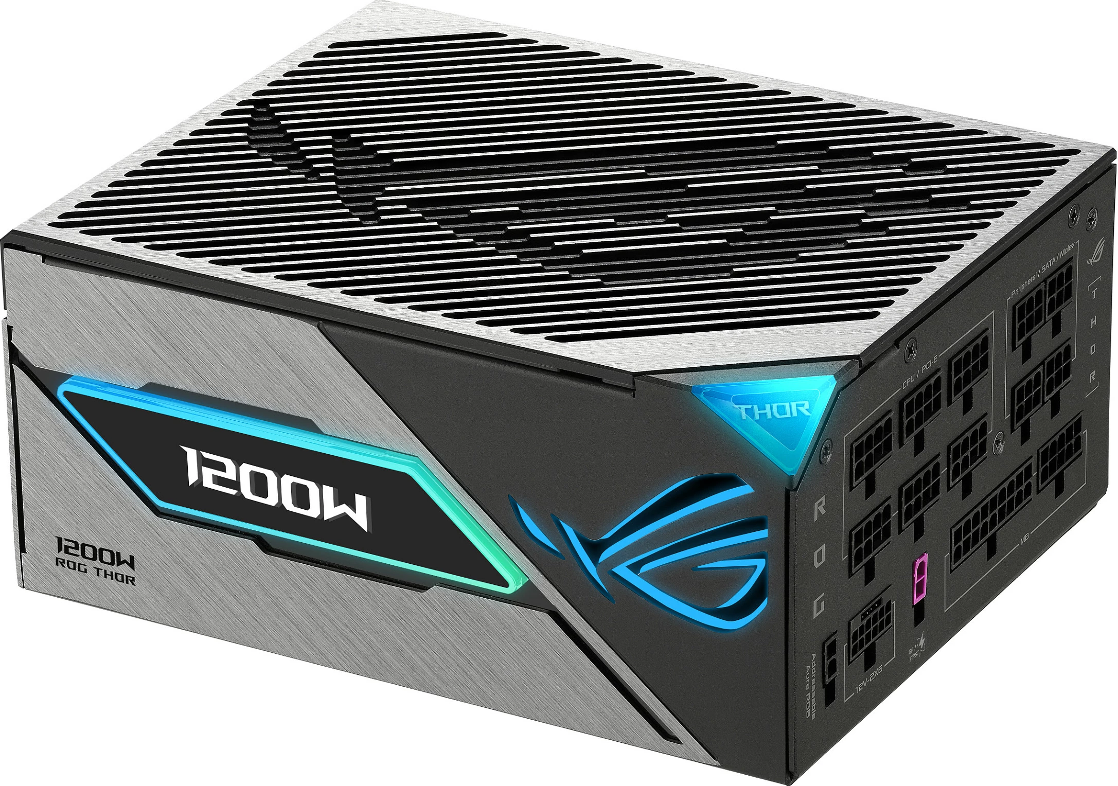 Furnizues rryme ASUS ROG Thor 1200P3 Gaming, 1200W, 80+ Platinum, Fully Modular, ATX 3.1, RGB, zi/gri