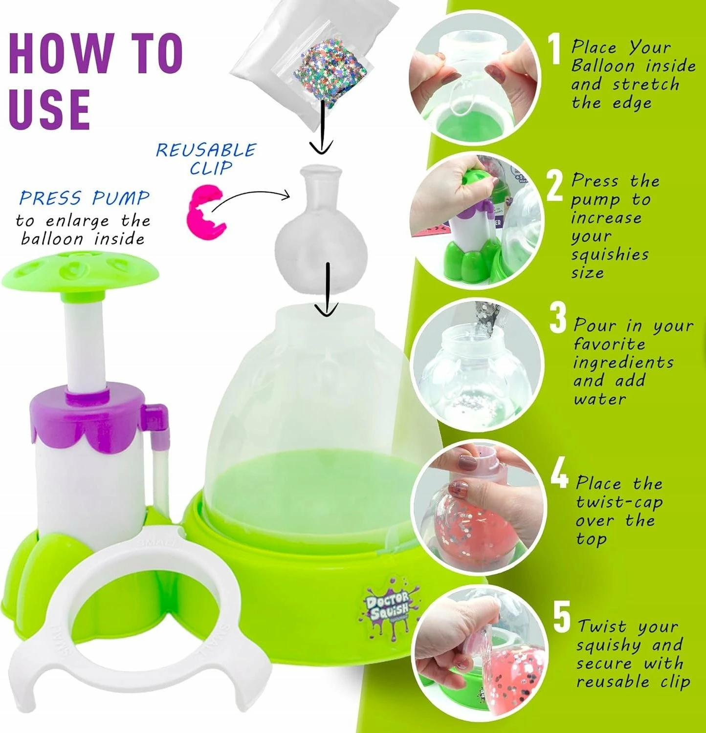 Set lodër kreative Boti Global Doctor Squish Squishy Maker 38038