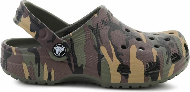 Kroksa për fëmijë Crocs Classic Camouflage Clog K, army green/multi