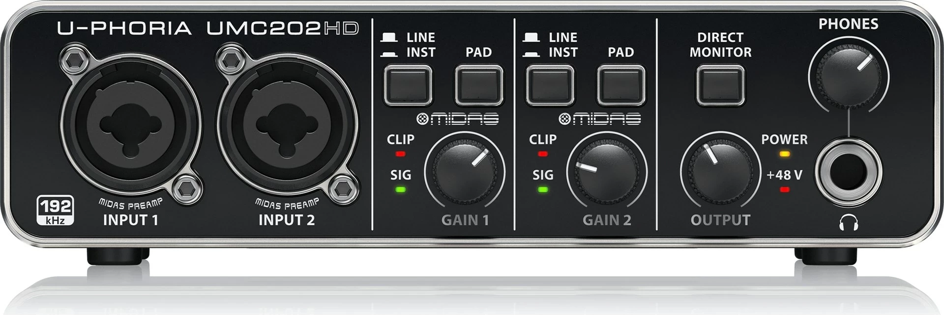 Interfejs audio Behringer UMC202HD, e zezë