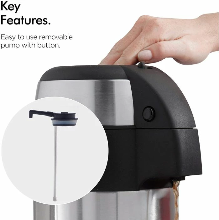 Termos VONSHEF 1507177 5L inox, argjend/zi