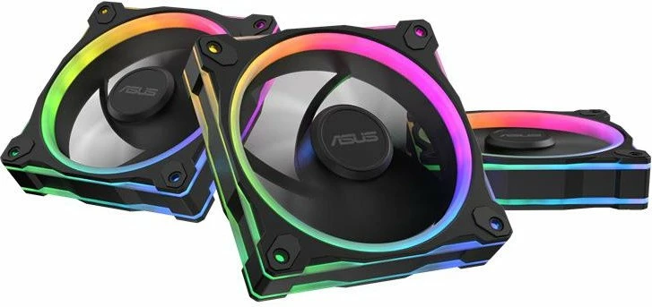 Set ventilatorësh PC Asus Prime MR120 ARGB 120 mm 3-pack, i zi