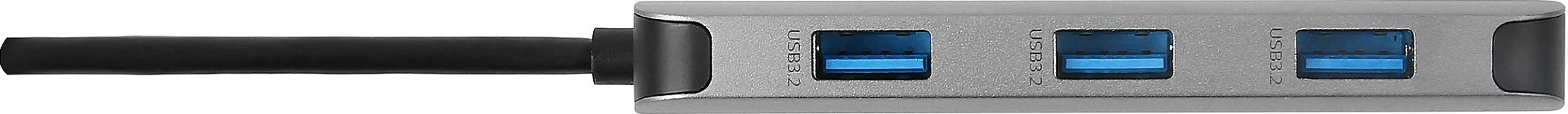 Dongle USB-C 7-në-1 Acer, HDMI 4K 60Hz, 3x USB-A, SD/microSD, PD 100W, Argjendtë