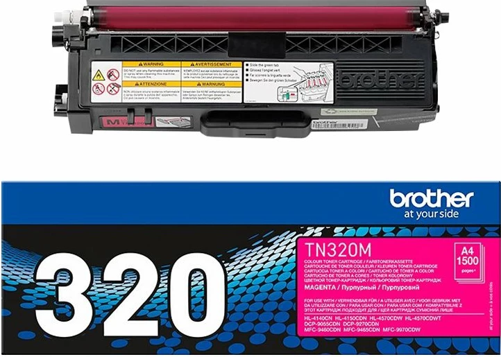 Toner Brother TN-320M, Magenta, për printer Brother, 1500 faqe