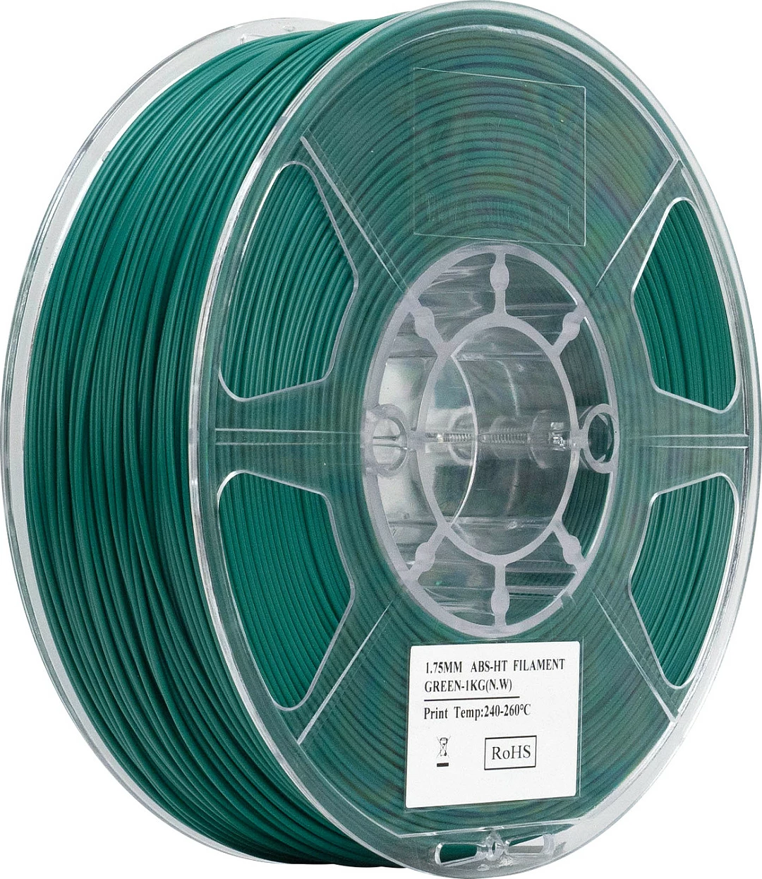 Filament 3D eSun EABS-HT 1.75mm 1kg, i gjelbër