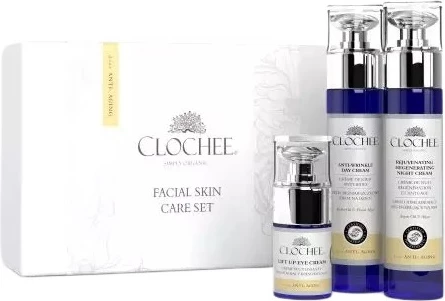 Set për kujdes fytyre Clochee Anti-Age për femra 3 copë